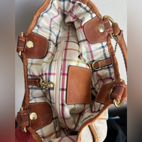 Limited Edition Coach Bleeker Canvas Leather Tote - Picture 14 of 16